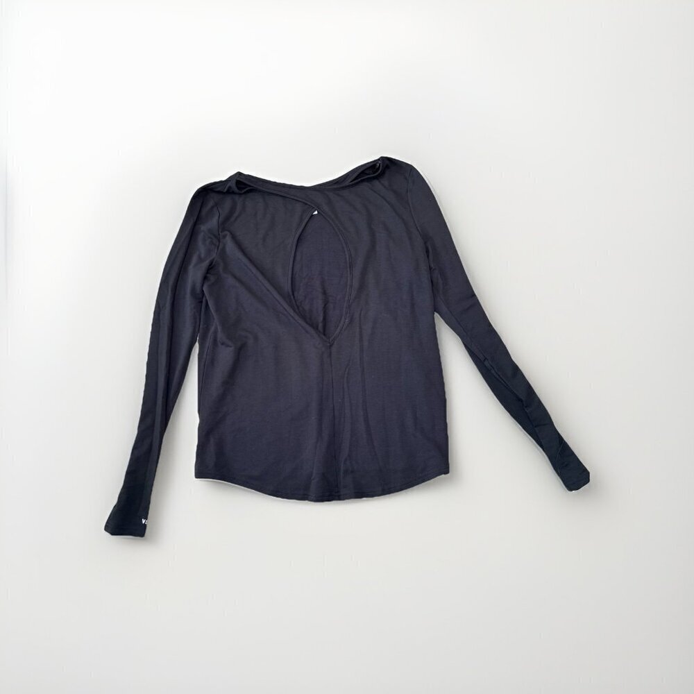 Victorias Secret Sport VSX Open Back Long Sleeve Shirt Size Medium V